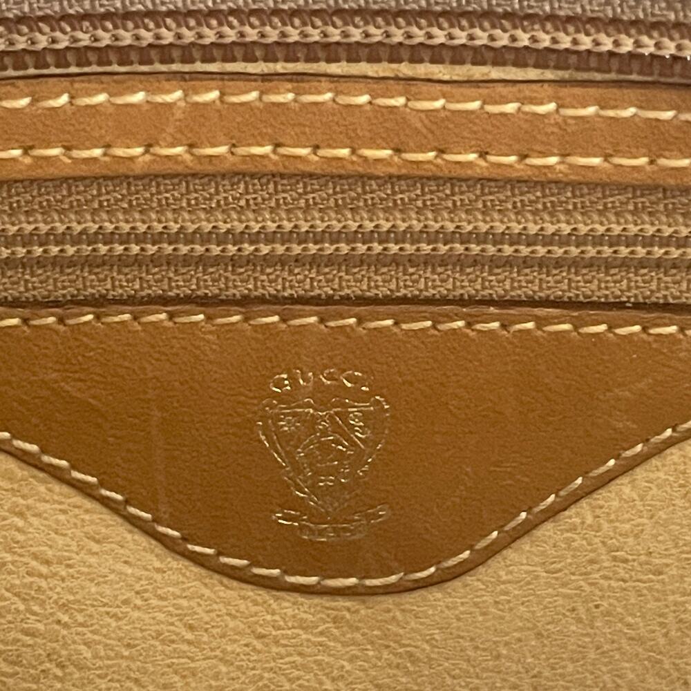 Gucci Vintage Micro GG Canvas Satchel | Web Stripe, Knight Charm Rare - Picture 15 of 16